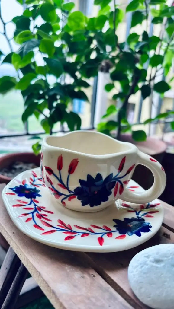 Flower Cup - Saucer Set