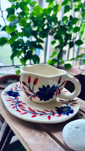 Flower Cup - Saucer Set